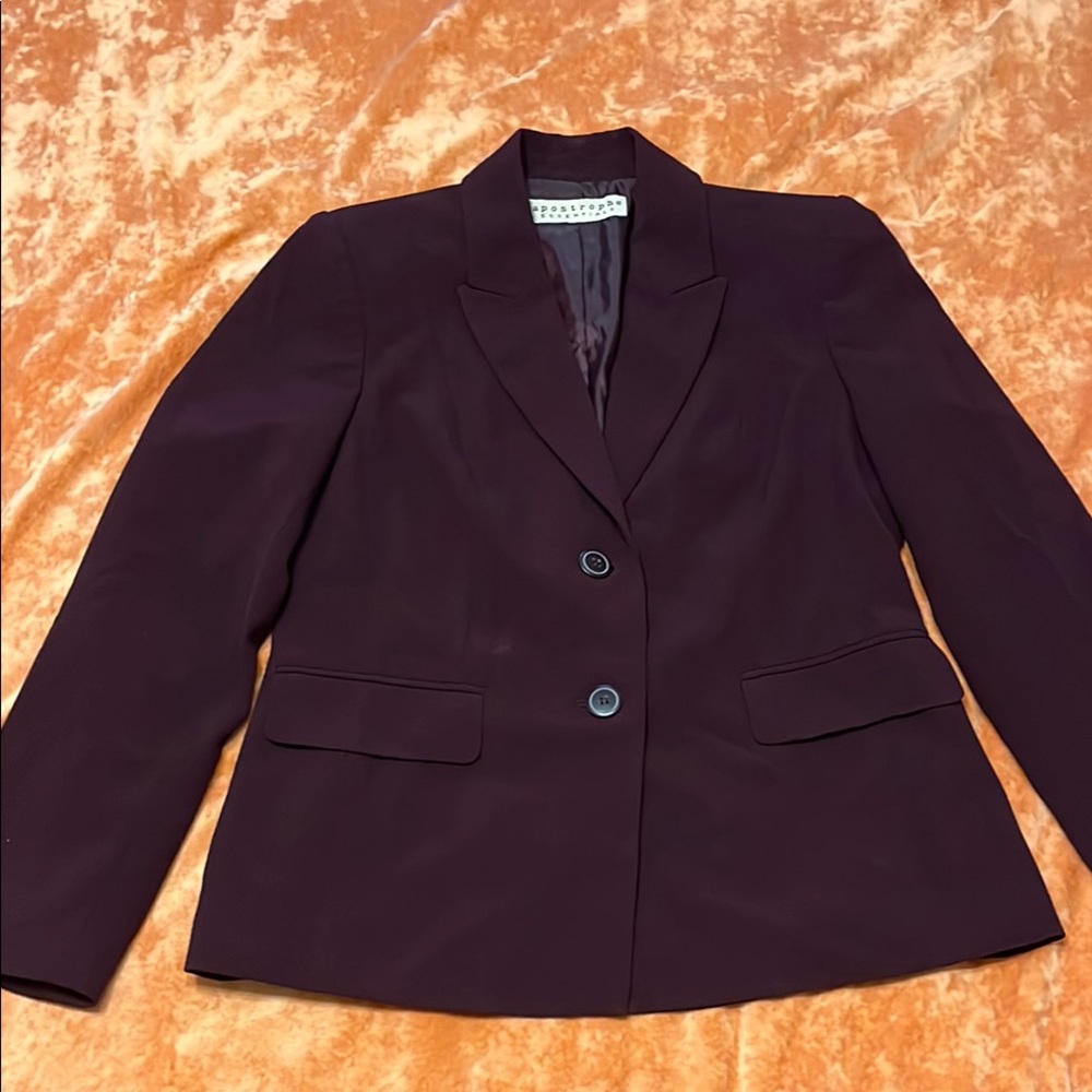 Vintage Apostrophe Plum Blazer